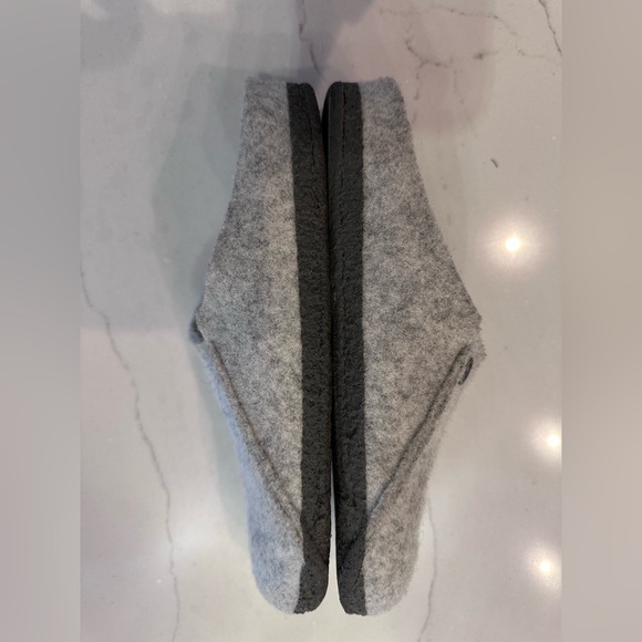 BIRKENSTOCK Zermatt Shearling Slippers Clogs Light Gray Wool Felt UK 40/US 9 - Picture 5 of 16